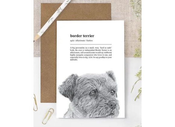 Border Terrier Card
