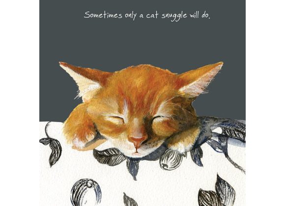 Ginger Cat Greeting Card by The Little Dog Laughed