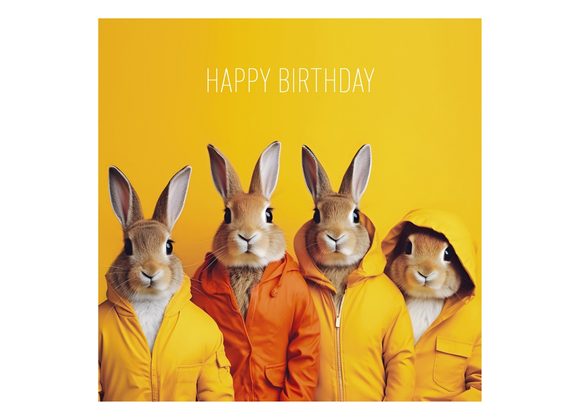 Happy Birthday Rabbits - Coola Coola Card