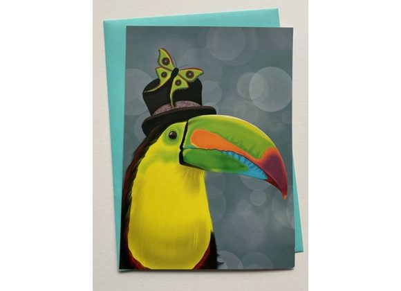 Watson - Toucan Wildlife Greetings Card by Crimson Finch