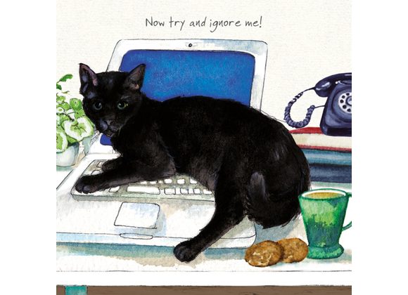 Black Cat Greeting Card