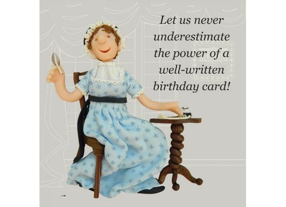 Jane Austen Birthday card by Erica Sturla