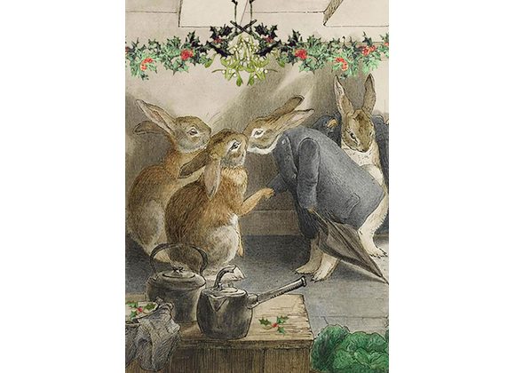 Mistletoe Kiss - Christmas card by Madame Treacle