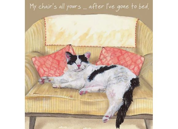 My Chair's all yours... Greetings Card