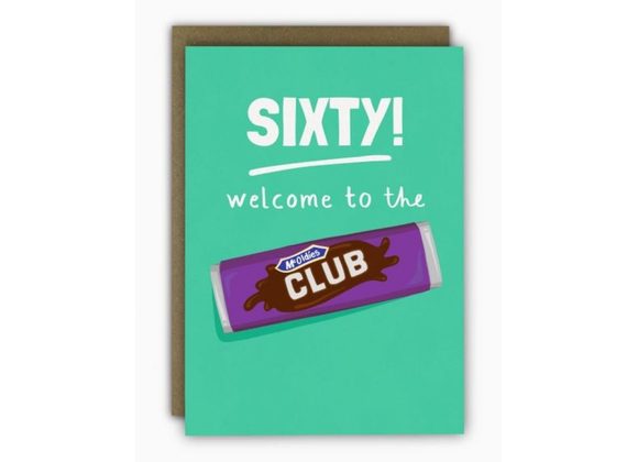 SIXTY! Welcome to the Club,  card by Running with Scissors