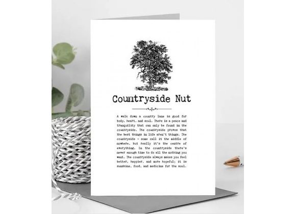 Countryside Nut Card With Quotes 