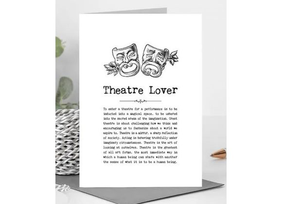 Theatre Buff Card With Quotes 