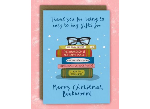 Bookworm! - Christmas Card by Running with Scissors