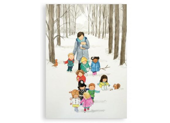 Snowy Walk - Nice Things By Helena Christmas Card