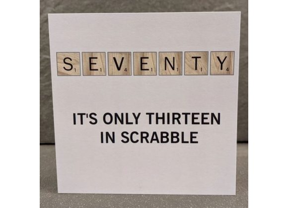 SEVENTY - Scrabble Card