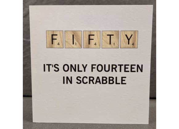 Fifty - Scrabble Card