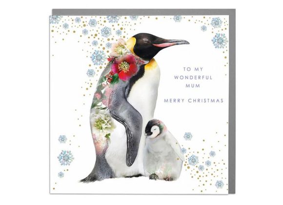 Penguins MUM Christmas Card by Lola Design