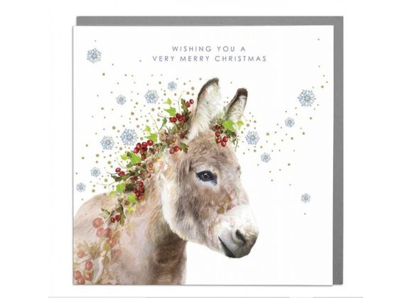 Donkey Christmas Card by Lola Design