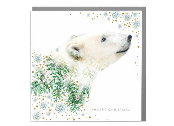 Polar Bear Happy Christmas Card by Lola Design