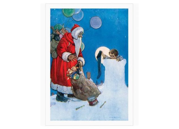 Santa chimney surprise by Erica Sturla
