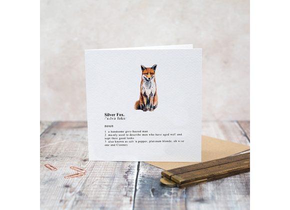 Silver Fox card by Toasted Crumpet