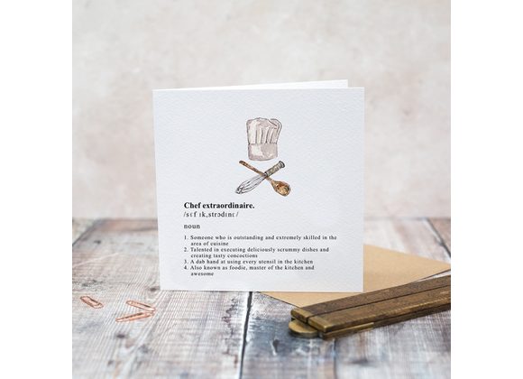 Chef extraordinaire card by Toasted Crumpet