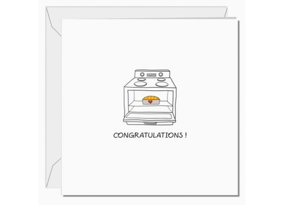 Congratulations - Bun in the oven Card by Swizzoo.