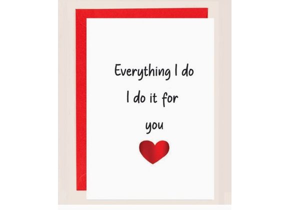 Everything I do I do it for you - Apple & Clover Card