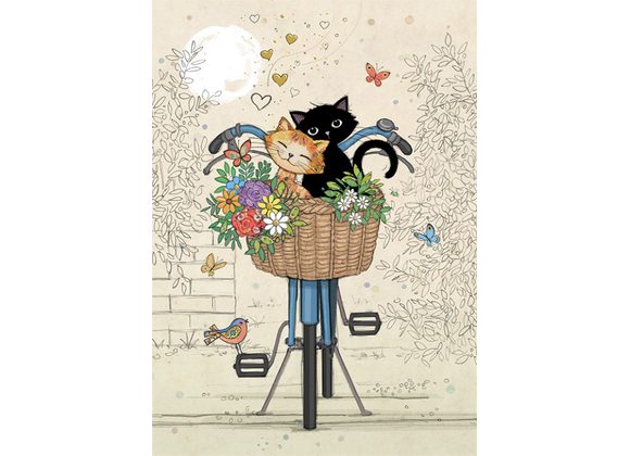 Bike Kitties - Bug Art Card