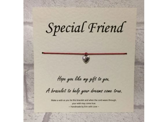 Special Friend... Wish Bracelet -  Handmade By Erin