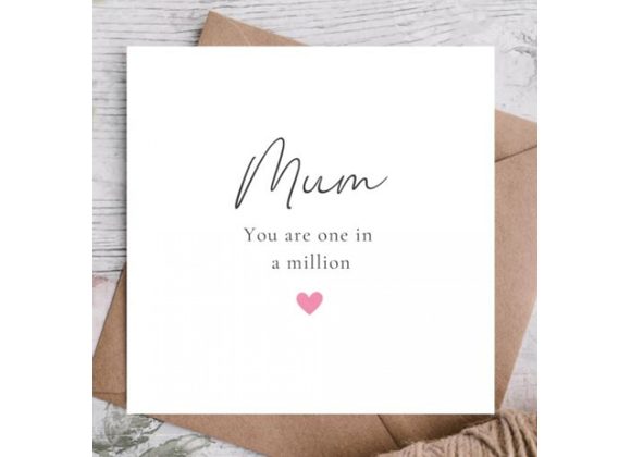 Mum You are one in a million, by Highgrove Cards - Cards Company - Over ...