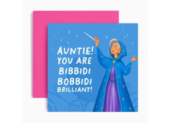 Auntie! Bibbidi Bobbidi Brilliant! - HuxtersCard 