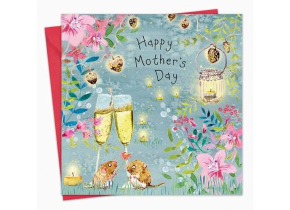 Champagne & Mice Mother's Day Card