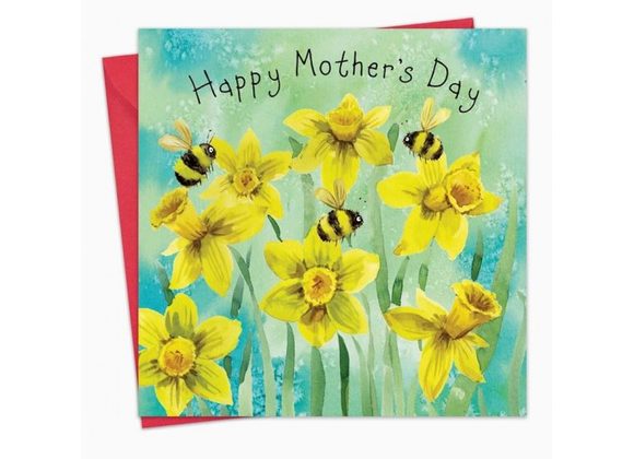 Daffodils & Bees Mother's Day Card