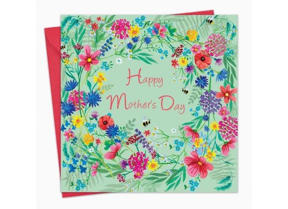 Wildflowers Mother's Day Card - Blank Inside