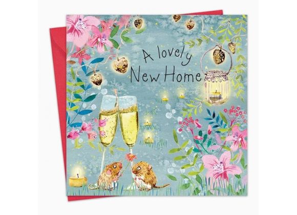 Champagne & Mice New Home Card