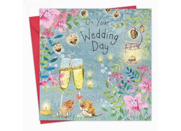 Champagne & Mice Wedding Card