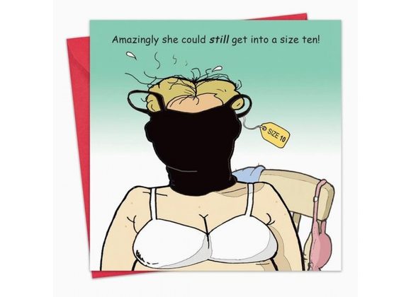 Size 10 Funny Card