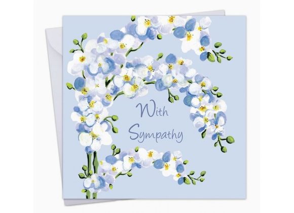 Orchid With Sympathy Card