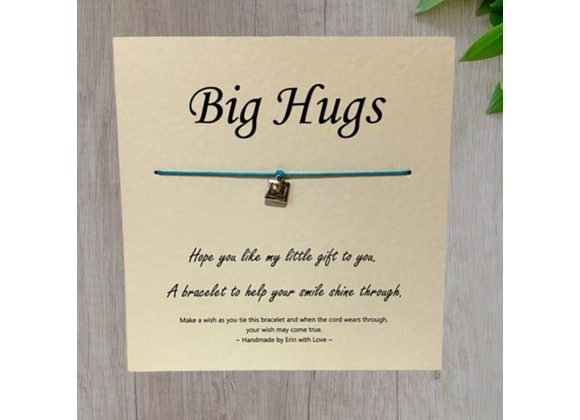 Big Hugs ... Wish Bracelet -  Handmade By Erin