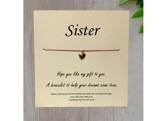 Sister... Wish Bracelet -  Handmade By Erin