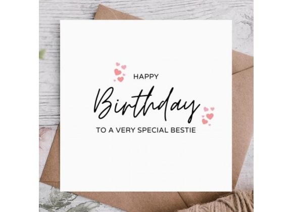 Special Bestie Birthday Card by Highgrove