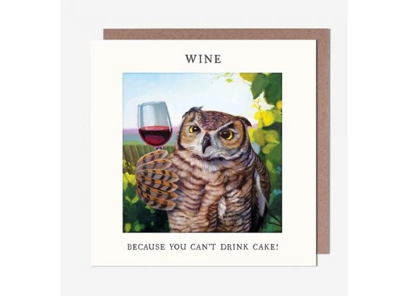 Wine...Drink Cake! card by Pigment