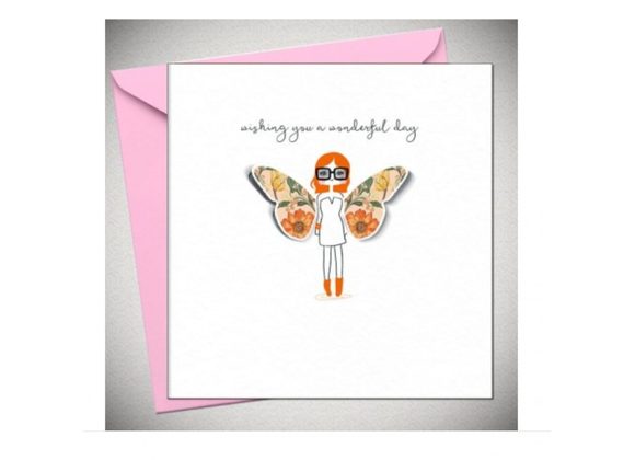 Wishing you a wonderful day Greetings Card by Bexy Boo