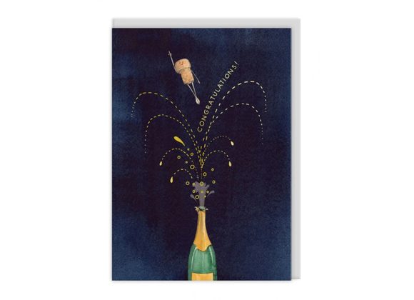 Congratulations Champagne Greeting Card