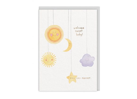 Welcome Sweet Baby Greeting Card 