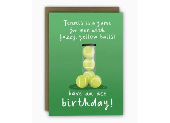 Tennis is a game for men with... by Running with Scissors