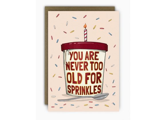 You are never too old for sprinkles, by Running with Scissors