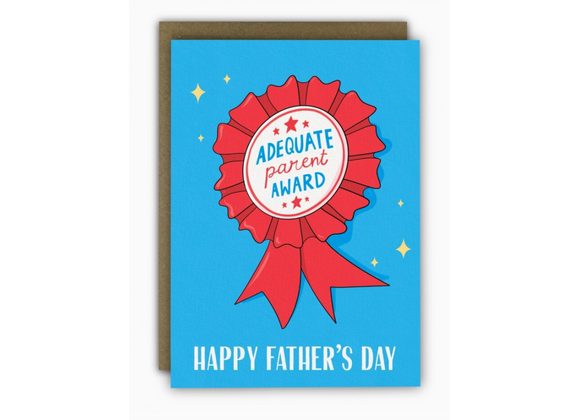 Adequate Parent Award Happy Father's Day, by Running with Scissors
