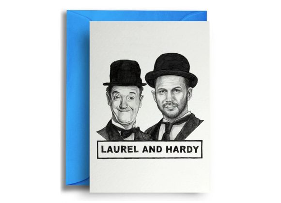 Laurel and Hardy by Quite Good Cards 