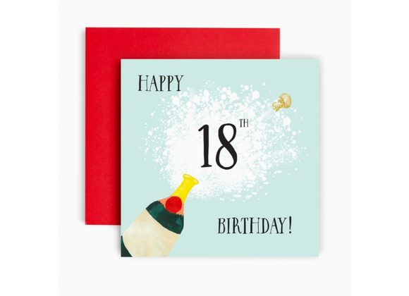 18th Birthday Card by Huxters