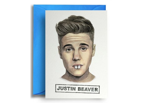 Justin Beaver by Quite Good Cards