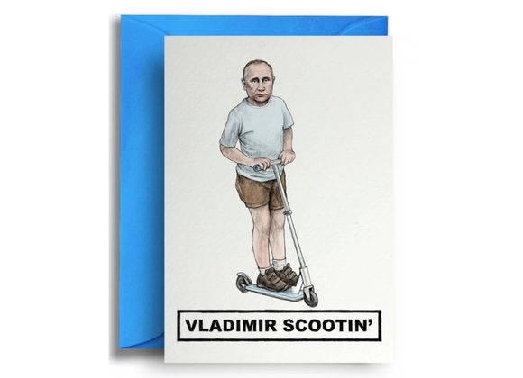 Vladimir Scootin' by Quite Good Cards