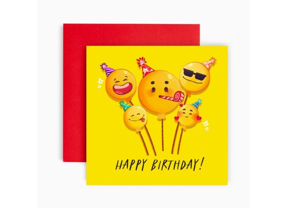 Emoji Birthday Card by Huxters