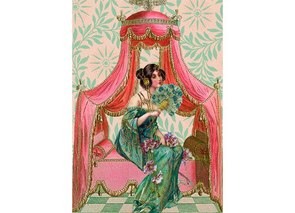 Behind the Teal Fan by Madame Treacle